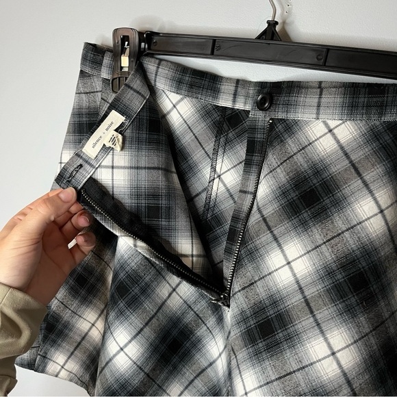 Urban Outfitters Silence + Noise Maxwell Blue Plaid A-Line Mini Skirt Size 10 - Picture 9 of 15